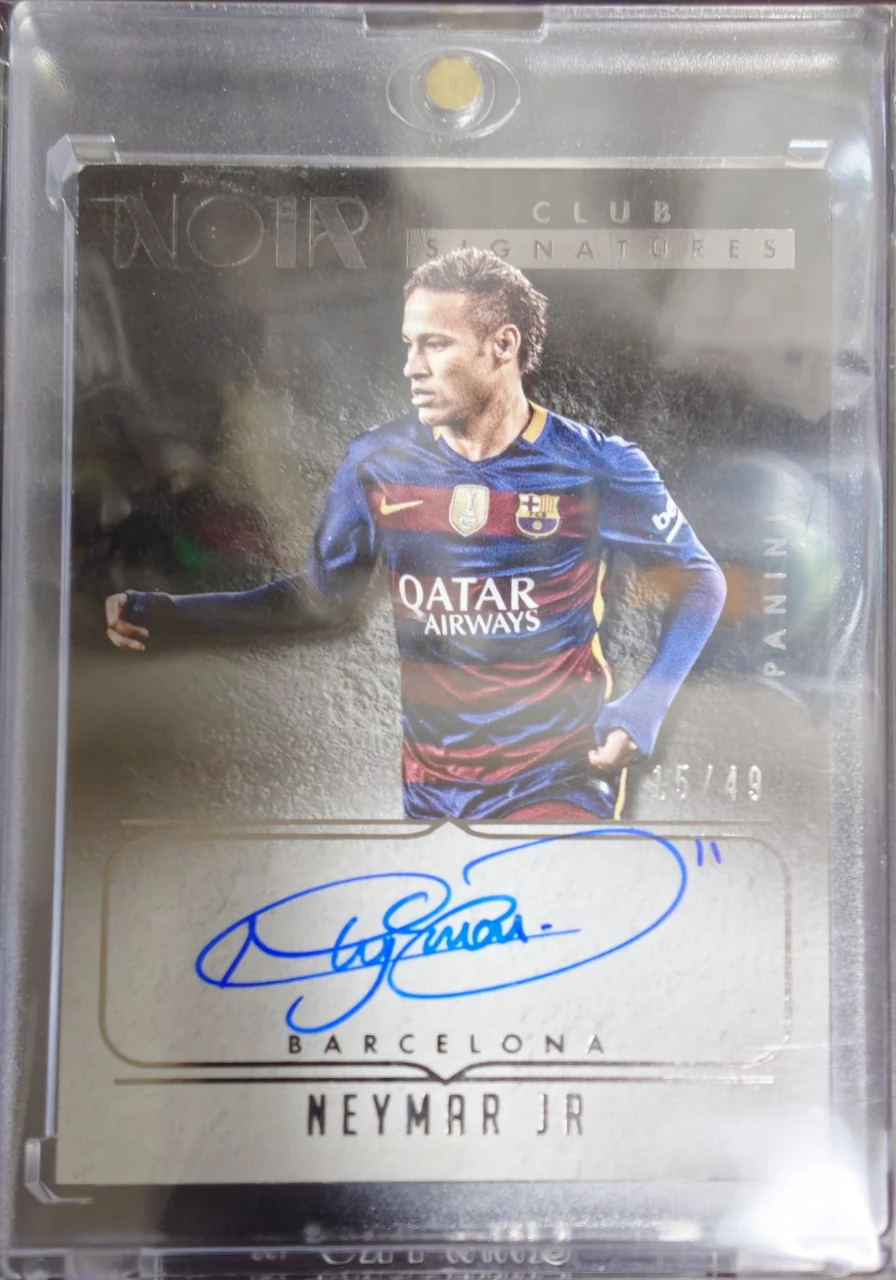 2016 Panini Noir Club Signatures Neymar Jr