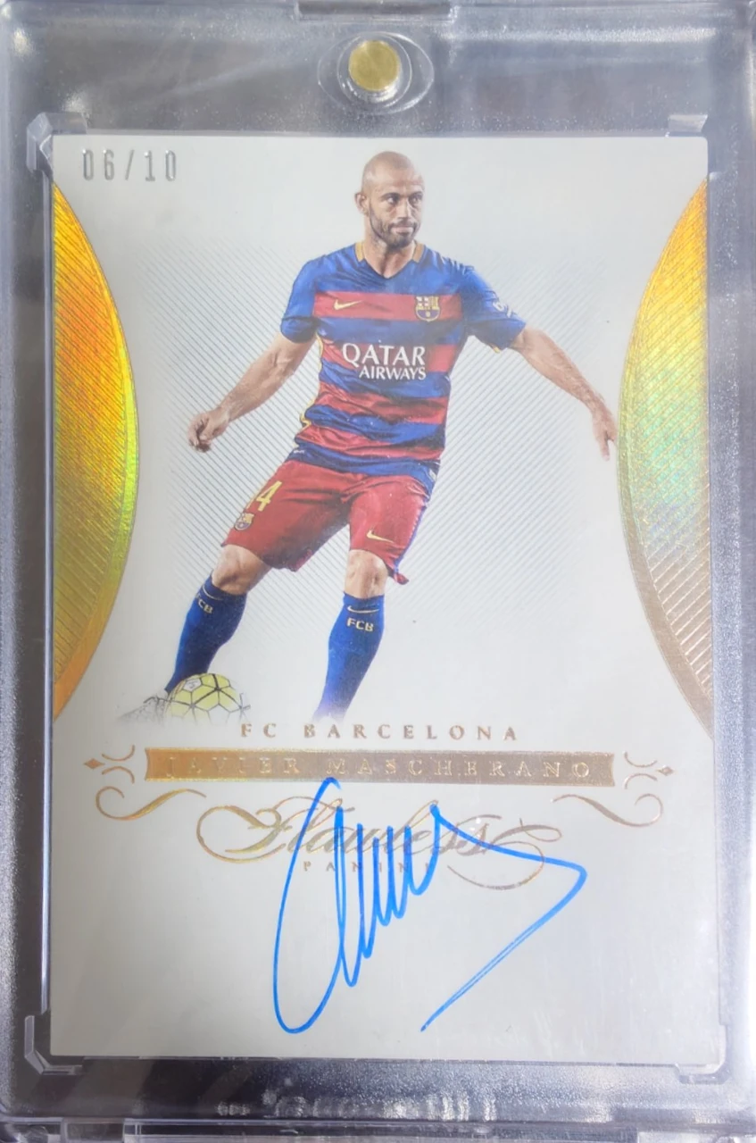 2016 Panini Flawless Javier Mascherano Auto