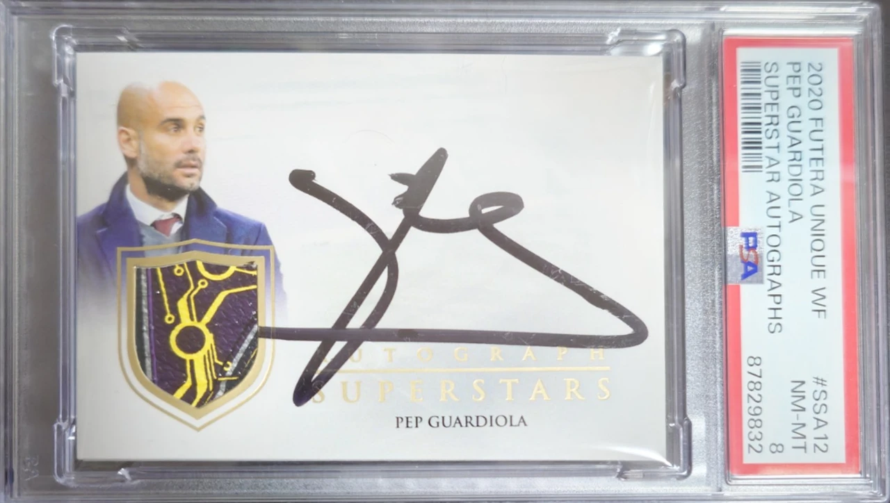 2020 Futera Unique Pep Guardiola Superstar Autographs #SSA12