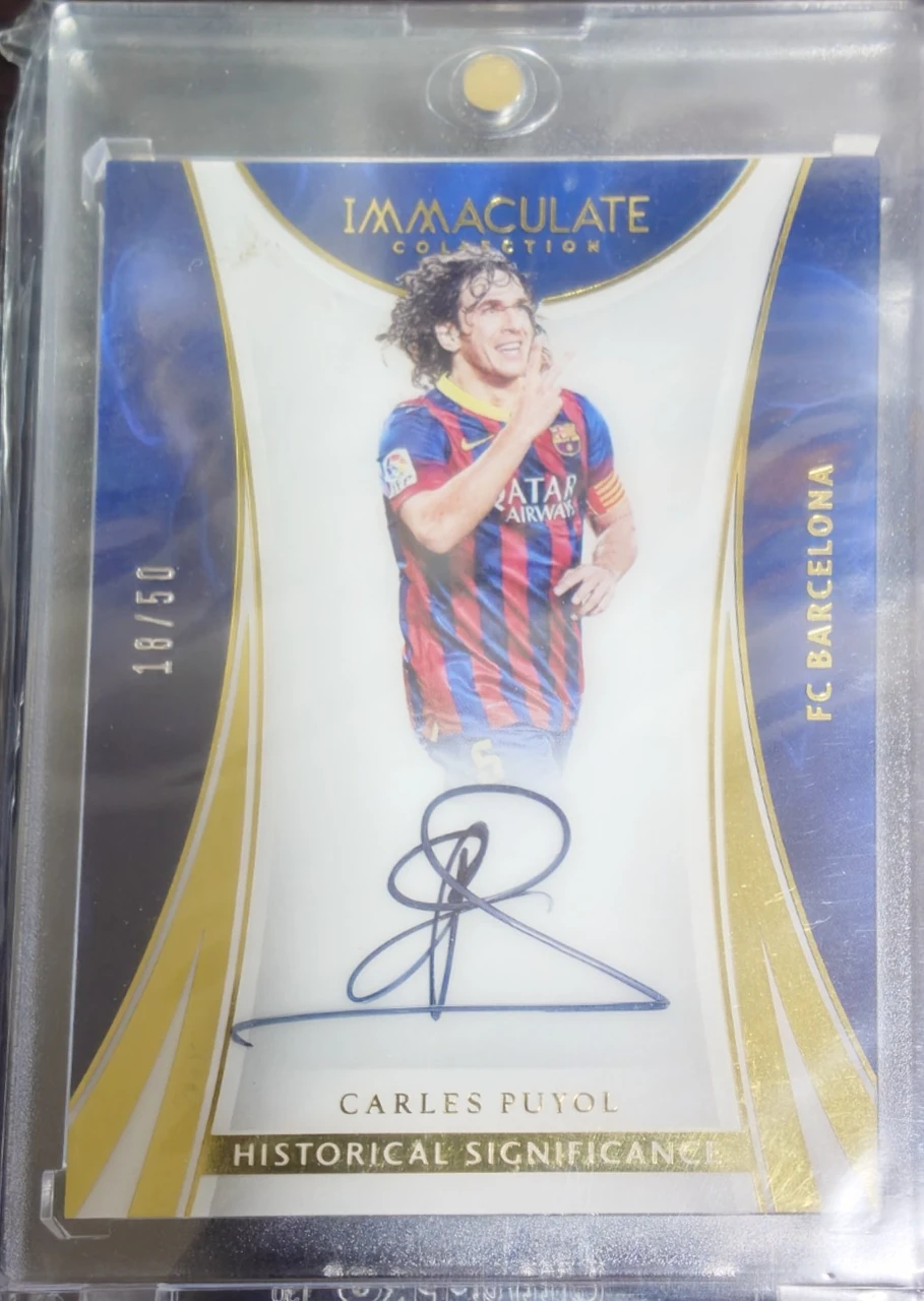2014-15 Panini Immaculate Collection Historical Significance Carles Puyol