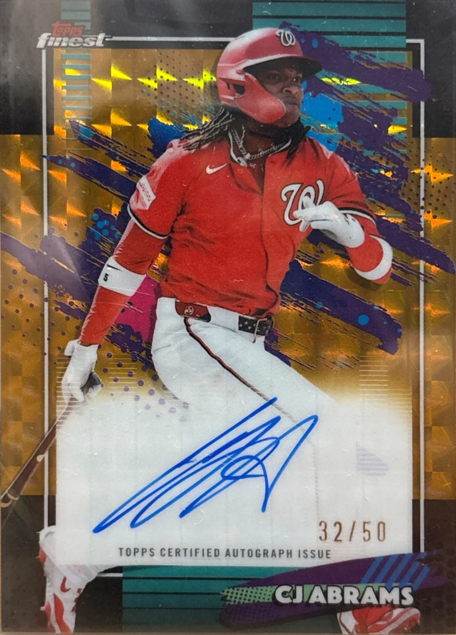 2024 Topps Finest CJ Abrams Autograph
