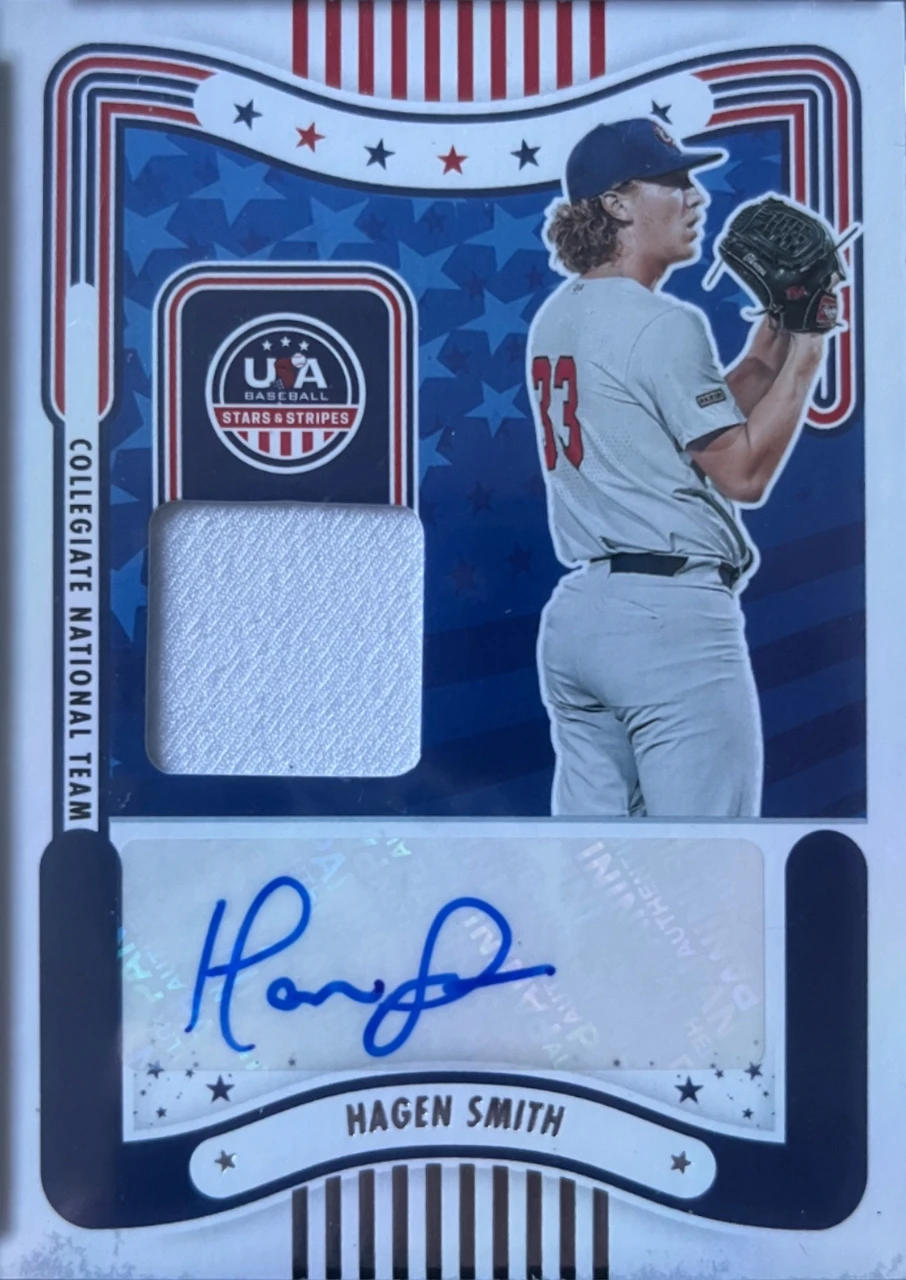 2024 Panini Stars & Stripes Hagen Smith Collegiate National Team Autograph Relic