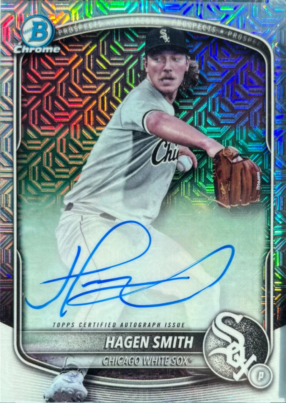 2025 Bowman Chrome Prospect Autograph Hagen Smith
