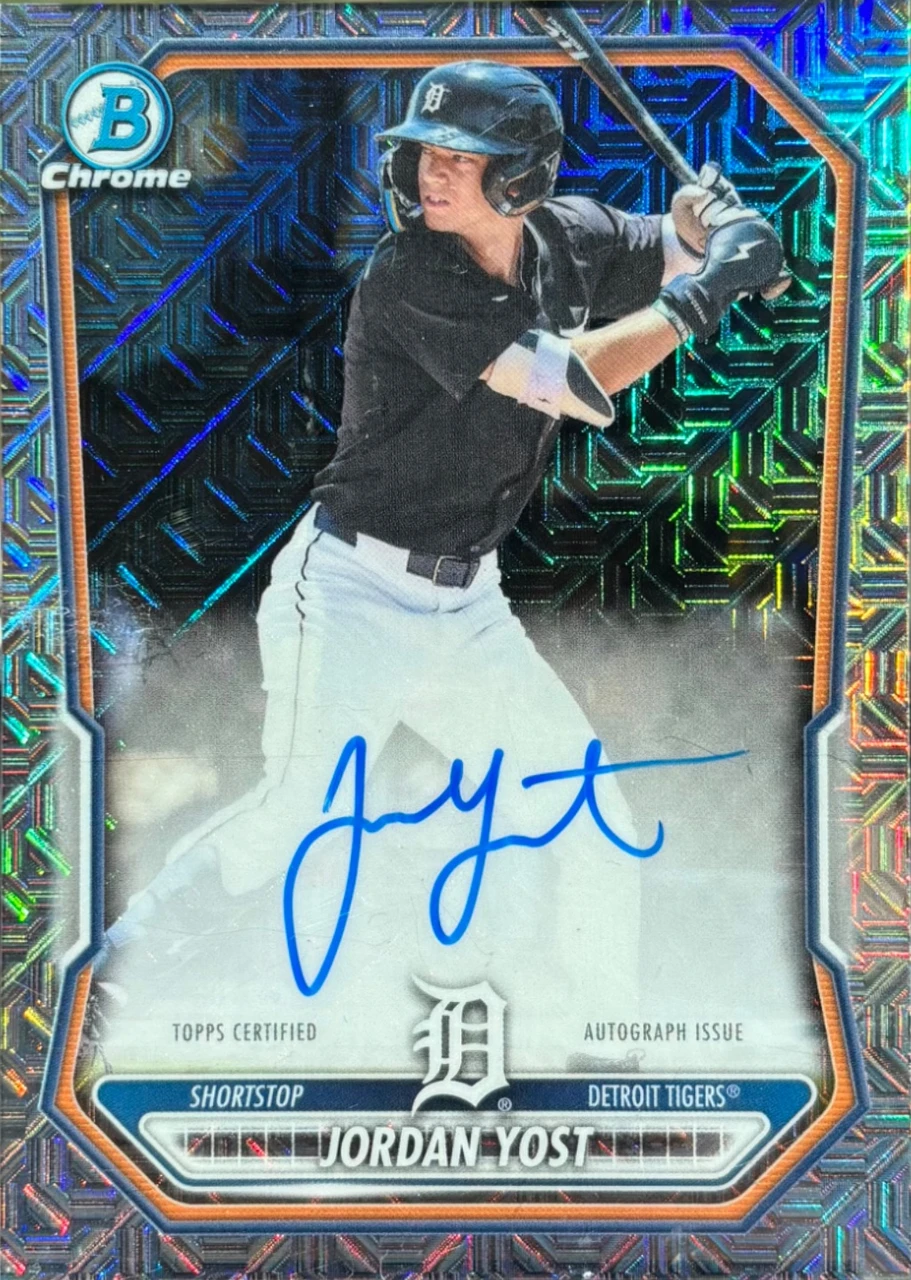 2025 Bowman Chrome Jordan Yost Autograph