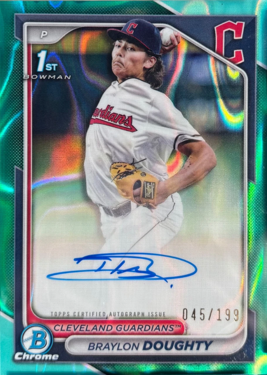 2024 Bowman Chrome Braylon Doughty 1st Bowman Autograph