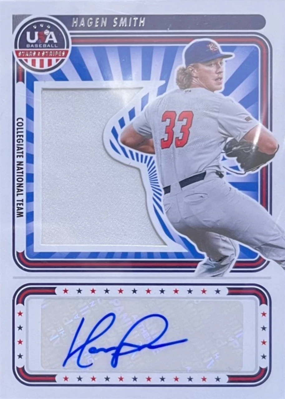 2024 Panini Stars & Stripes Hagen Smith Collegiate National Team Autograph Relic