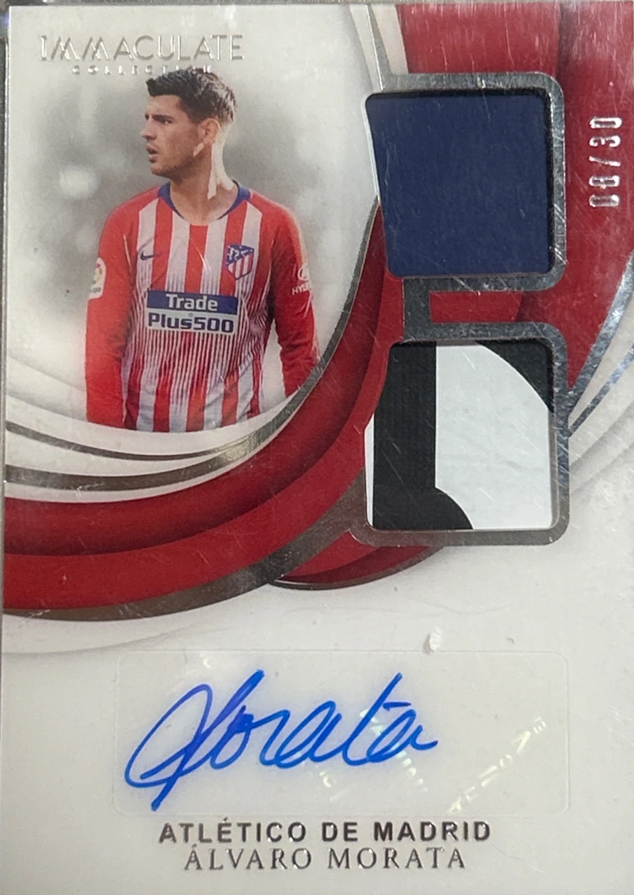 2019-20 Panini Immaculate Collection Alvaro Morata Patch Auto