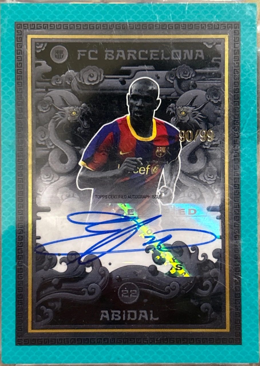 Eric Abidal 2024Topps FC Barcelona Autograph