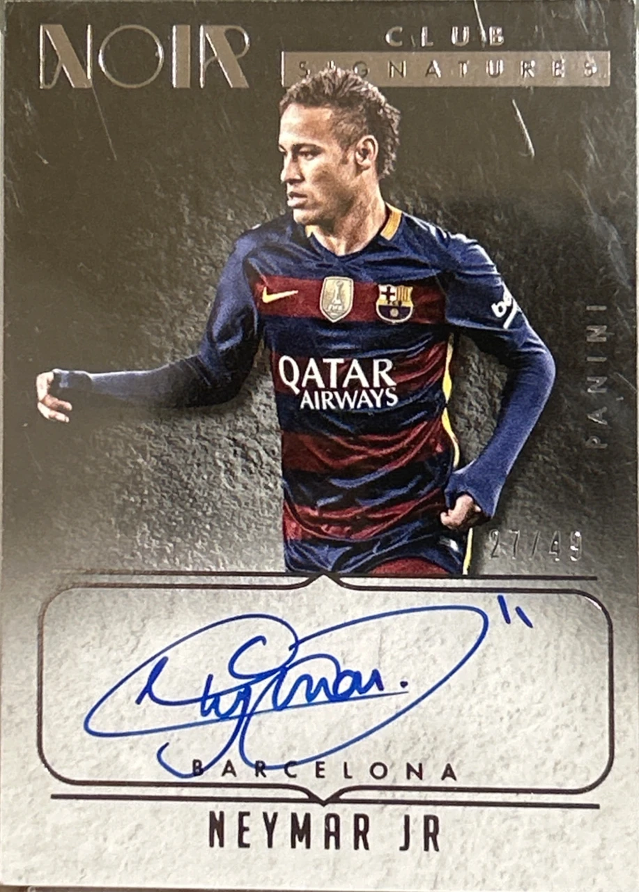 2015-16 Panini Noir Club Signatures Neymar Jr