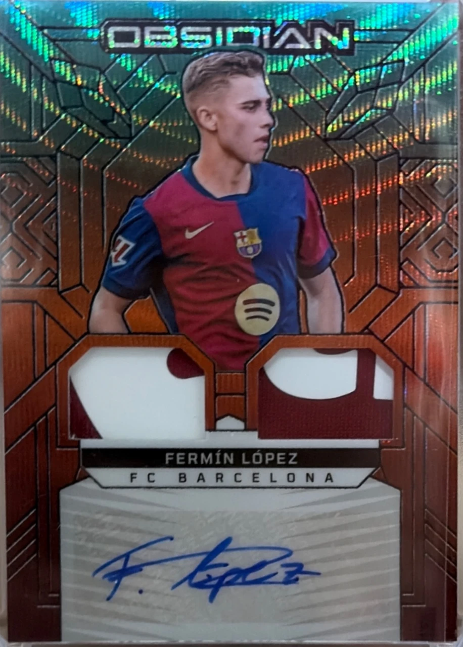 2024-25 panini obsidian soccer Fermin Lopez auto 1/25