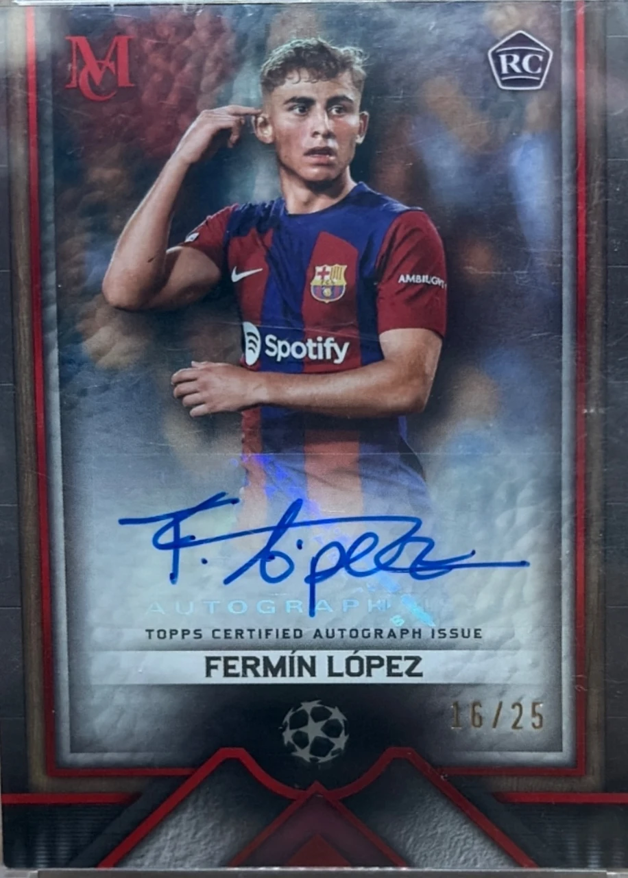 2023-24 Topps museum collection uefa Fermin Lopez 16/25