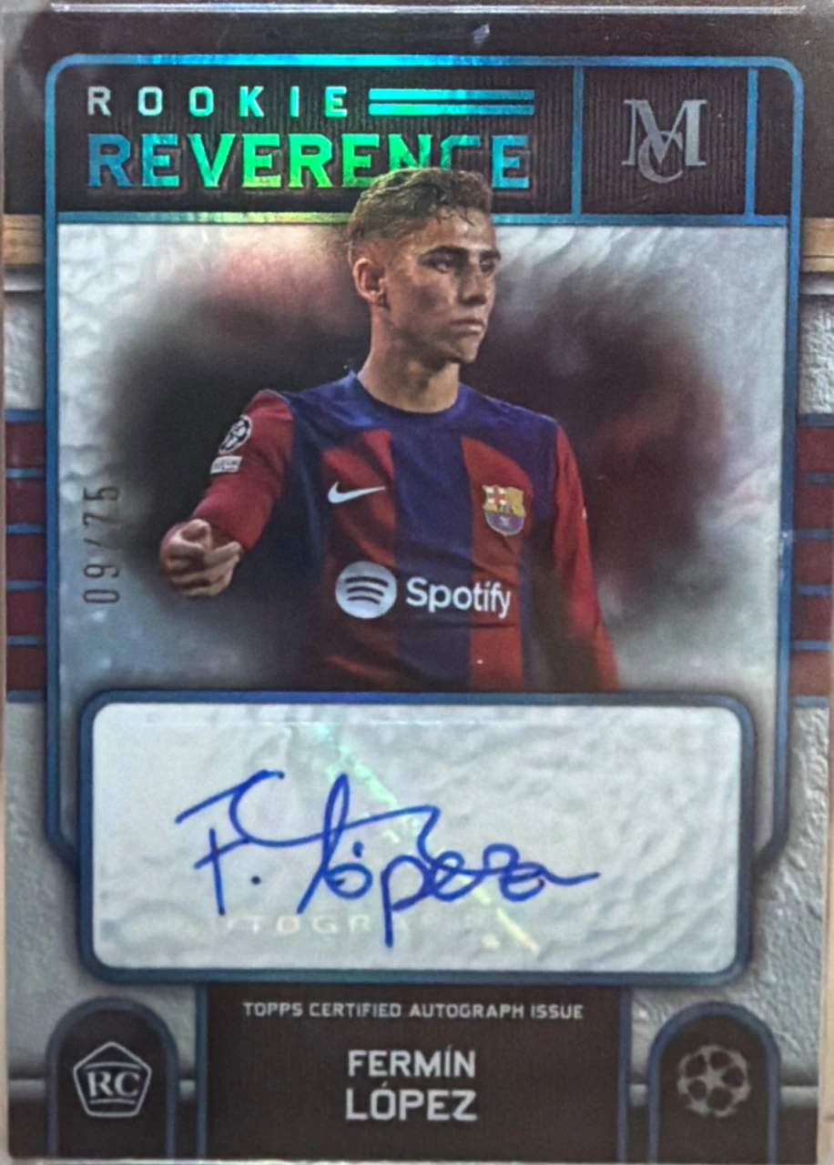 2023-24 Topps museum uefa Fermin Lopez 9/75