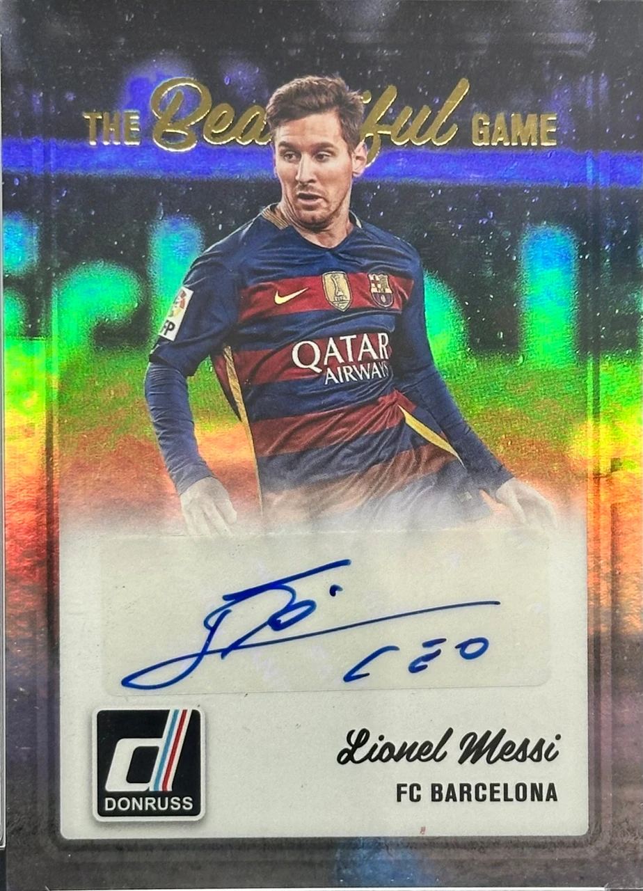 2016 PANINI DONRUSS THE BEAUTIFUL GAME AUTO Lionel Messi