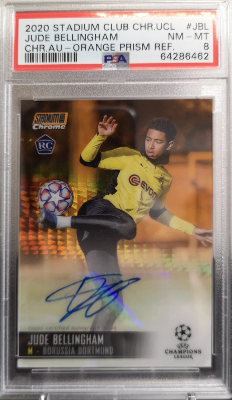 2020 Topps Stadium Club Chrome UEFA Champions League Jude Bellingham Autograph