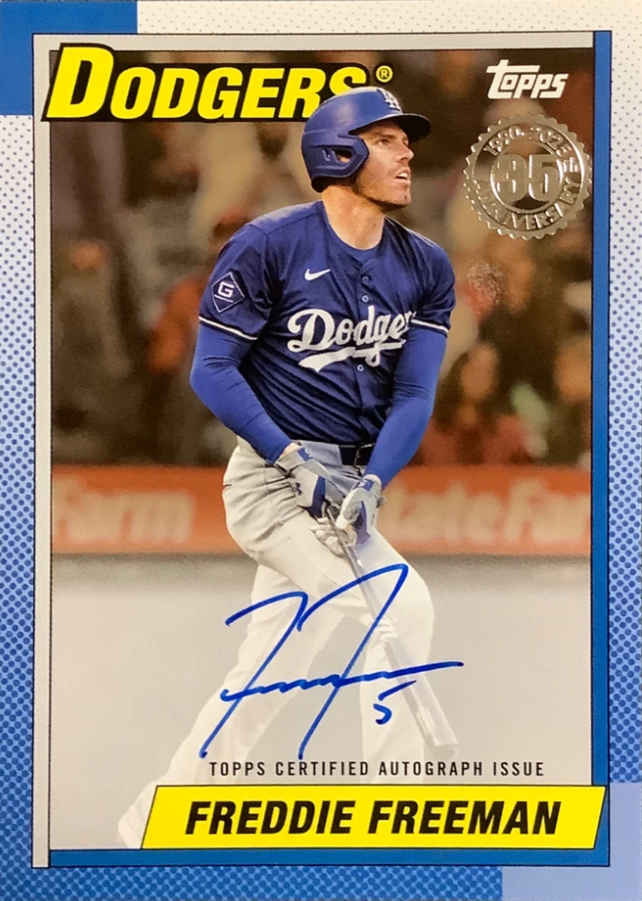 2025 Topps 1990 Topps Baseball Autograph Freddie Freeman
