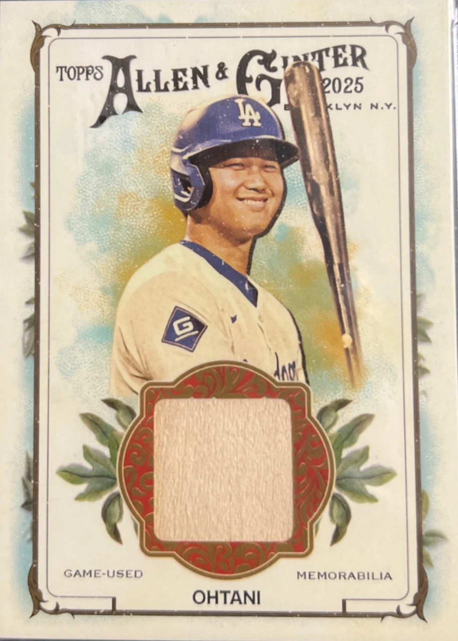 2025 Topps Allen & Ginter Shohei Ohtani Game-Used Memorabilia