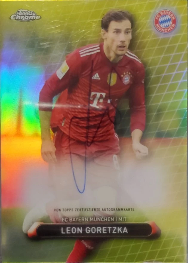 2021/22 Topps Chrome FC Bayern München Leon Goretzka Autograph