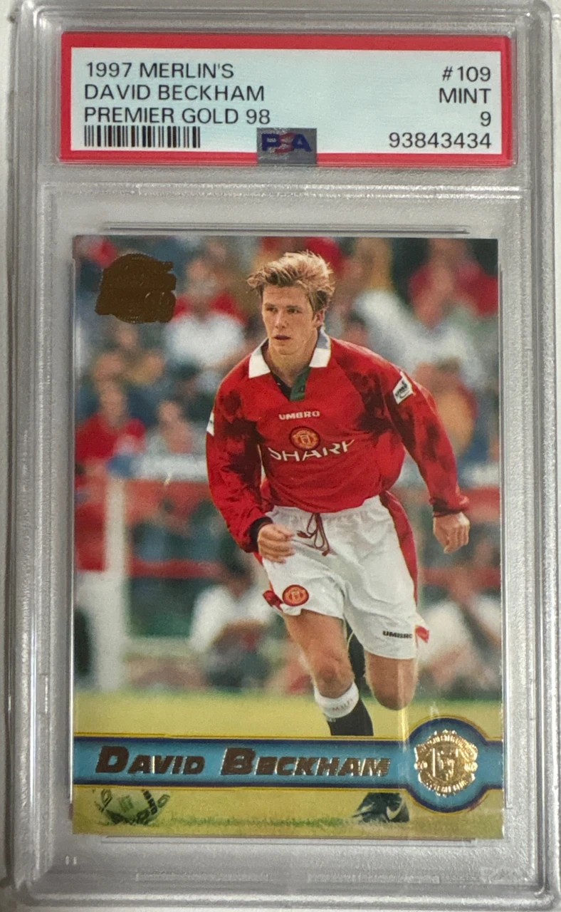 1997 Merlin's Premier Gold 98 David Beckham #109