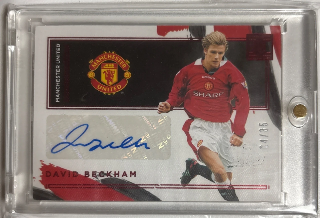 2020-21 Panini Impeccable Premier League Soccer David Beckham Autograph