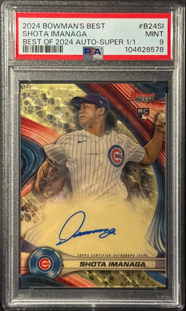 SHOTA IMANAGA・Bowman's BEST SUPERFRACTOR autographs