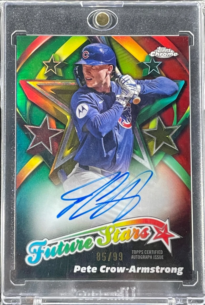 2025 Topps Chrome Future Stars Autograph Pete Crow-Armstrong