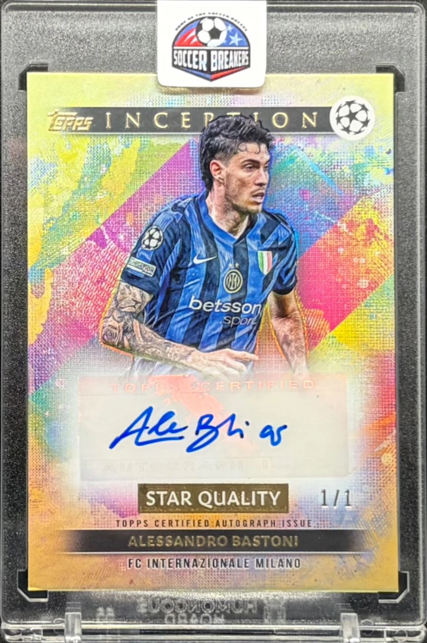 2024-25 Topps Inception Star Quality Autograph Alessandro Bastoni 1/1