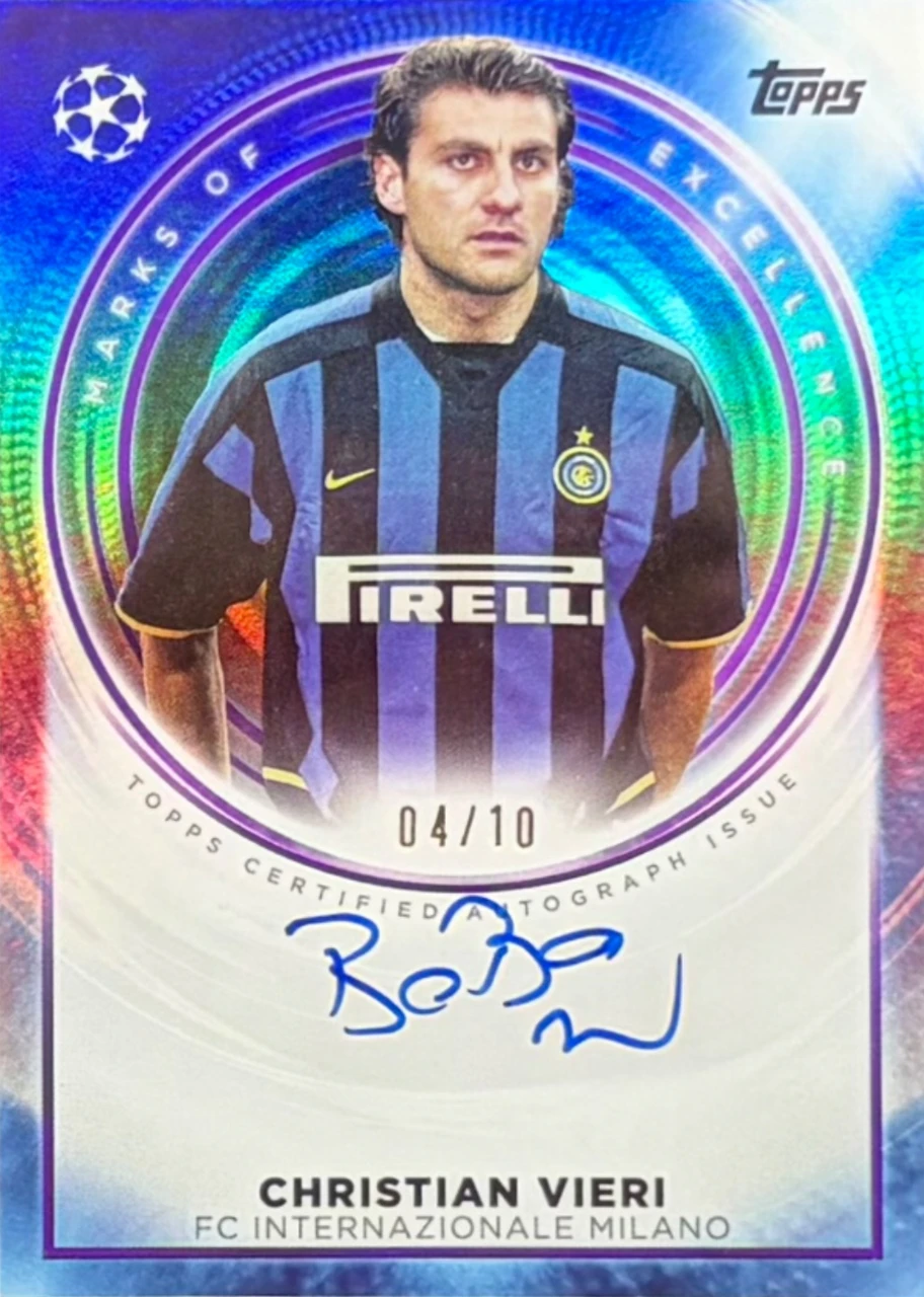 2025 Topps Marks of Excellence Christian Vieri