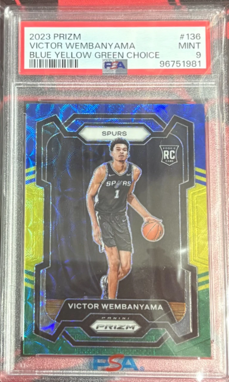 2023 Prizm Basketball Blue Yellow Green Choice Wemby the Alien