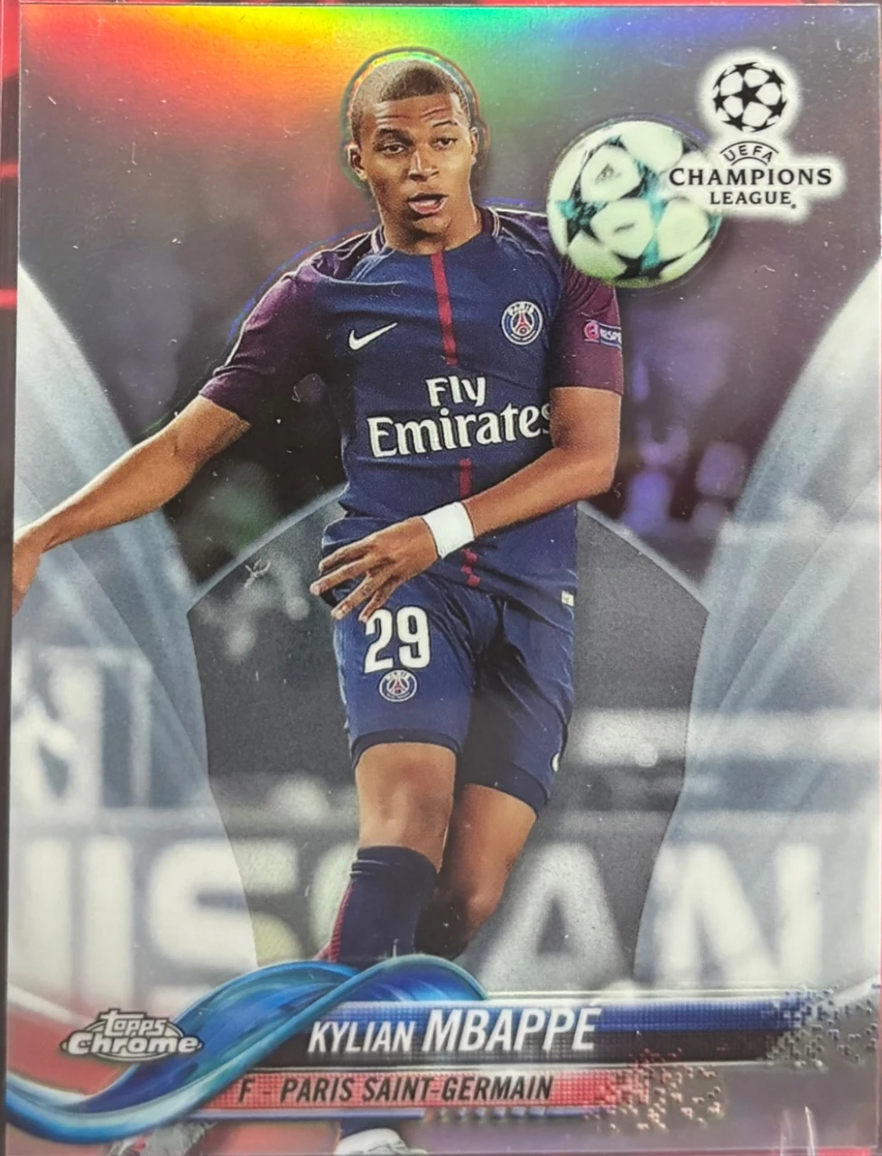 2017 Topps Chrome Kylian Mbappe Refractor Rookie