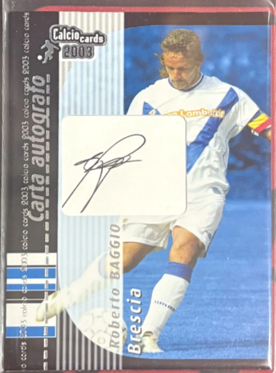 2003 Calcio Cards Roberto Baggio Autograph