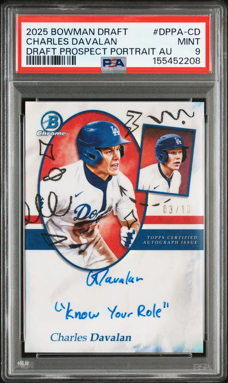 2025 Bowman Draft Portrait Auto /10 "Know Your Role"