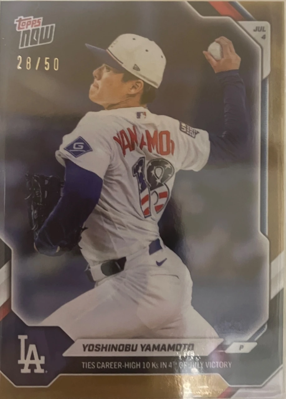 2026 Topps Now Yoshinobu Yamamoto