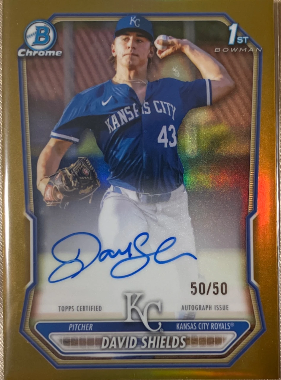 2026 Bowman Chrome David Shields 1st Bowman Autograph