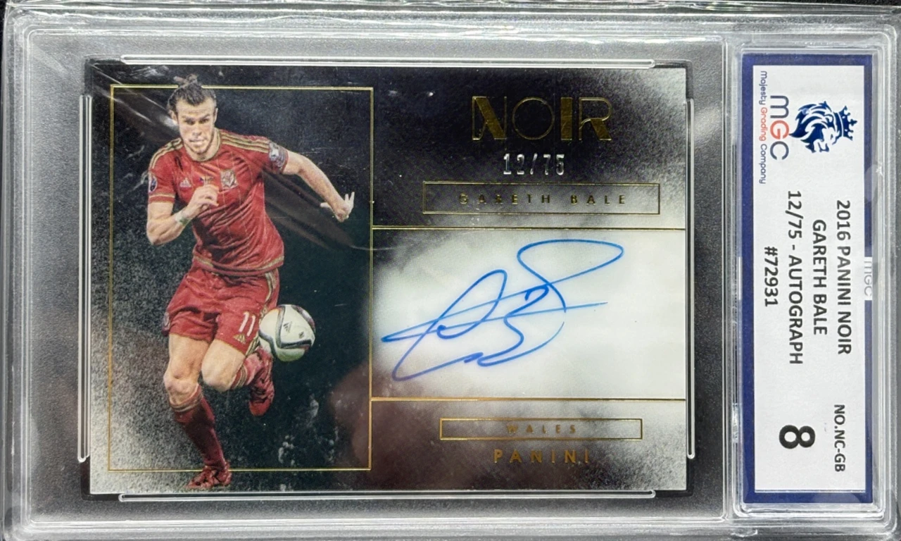 2016 Panini Noir Gareth Bale Autograph