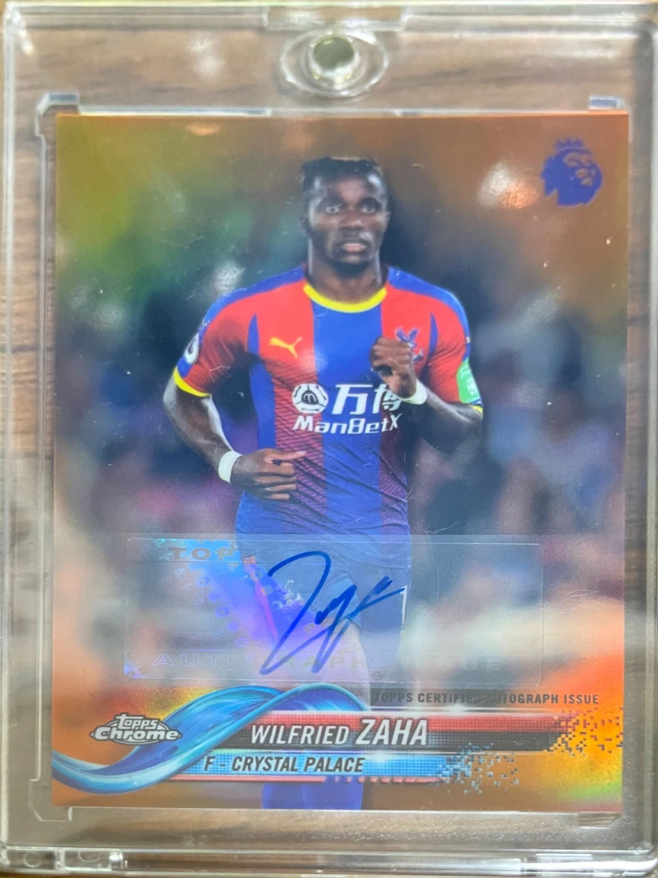 2018-19 Topps Chrome Premier League Autographs Wilfried Zaha