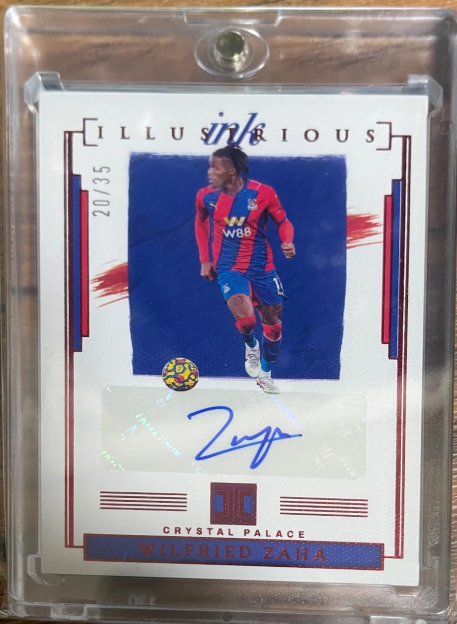 2022 Panini Impeccable Premier League Illusions Ink Wilfried Zaha /35