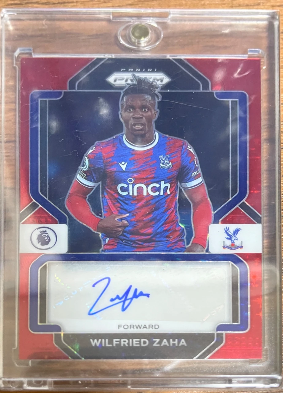 2022-23 Panini Prizm Premier League Signatures Wilfried Zaha