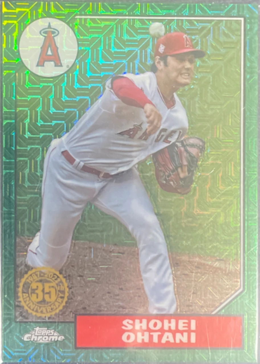 2022 Topps Chrome 1987 Topps Baseball 35th Anniversary Shohei Ohtani