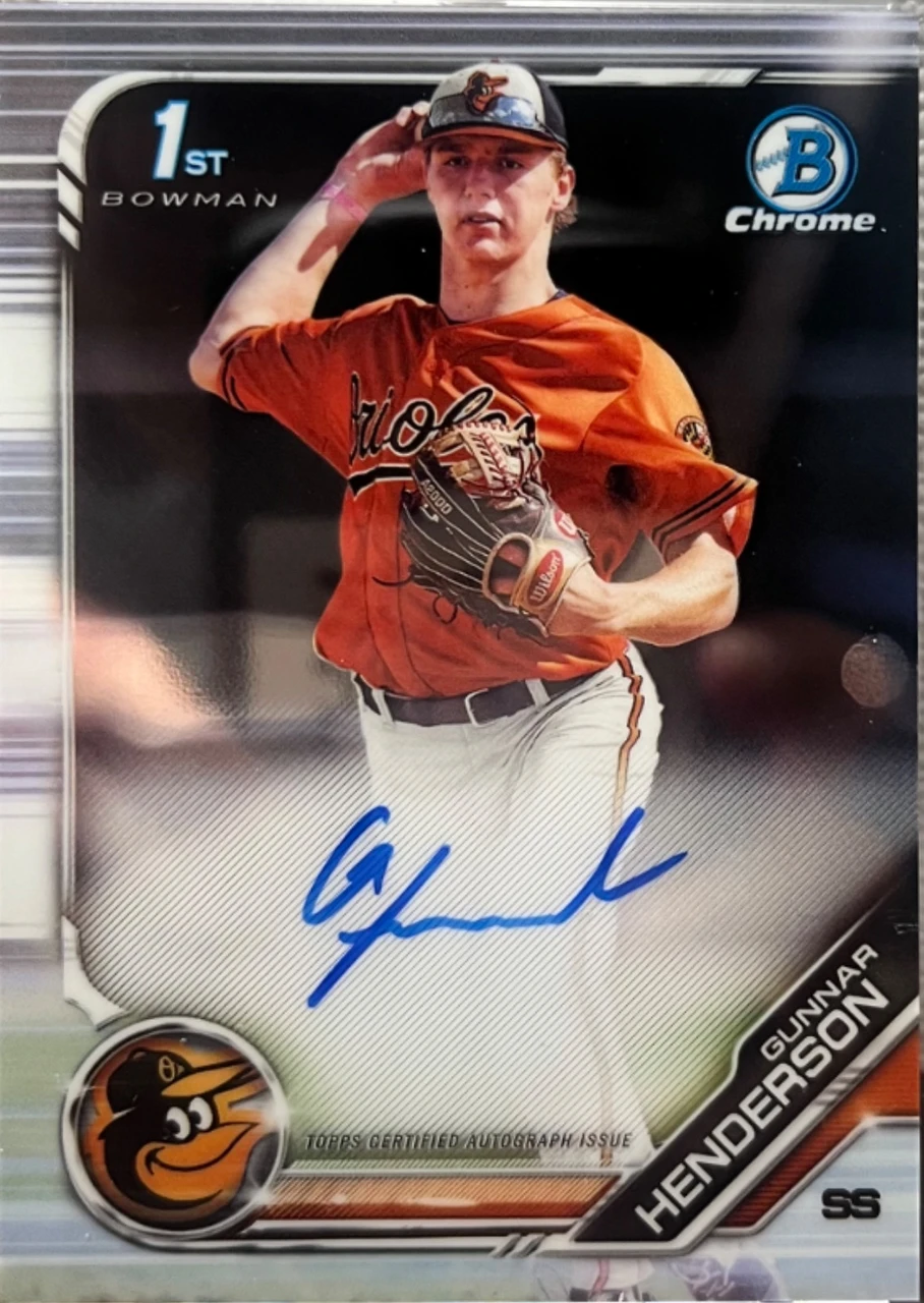 2019 Bowman Chrome Prospect Autograph Gunnar Henderson