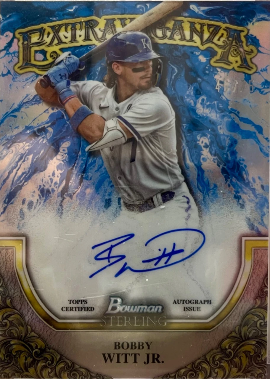 2023 Bowman Sterling Bobby Witt Jr. Extravaganza Autograph