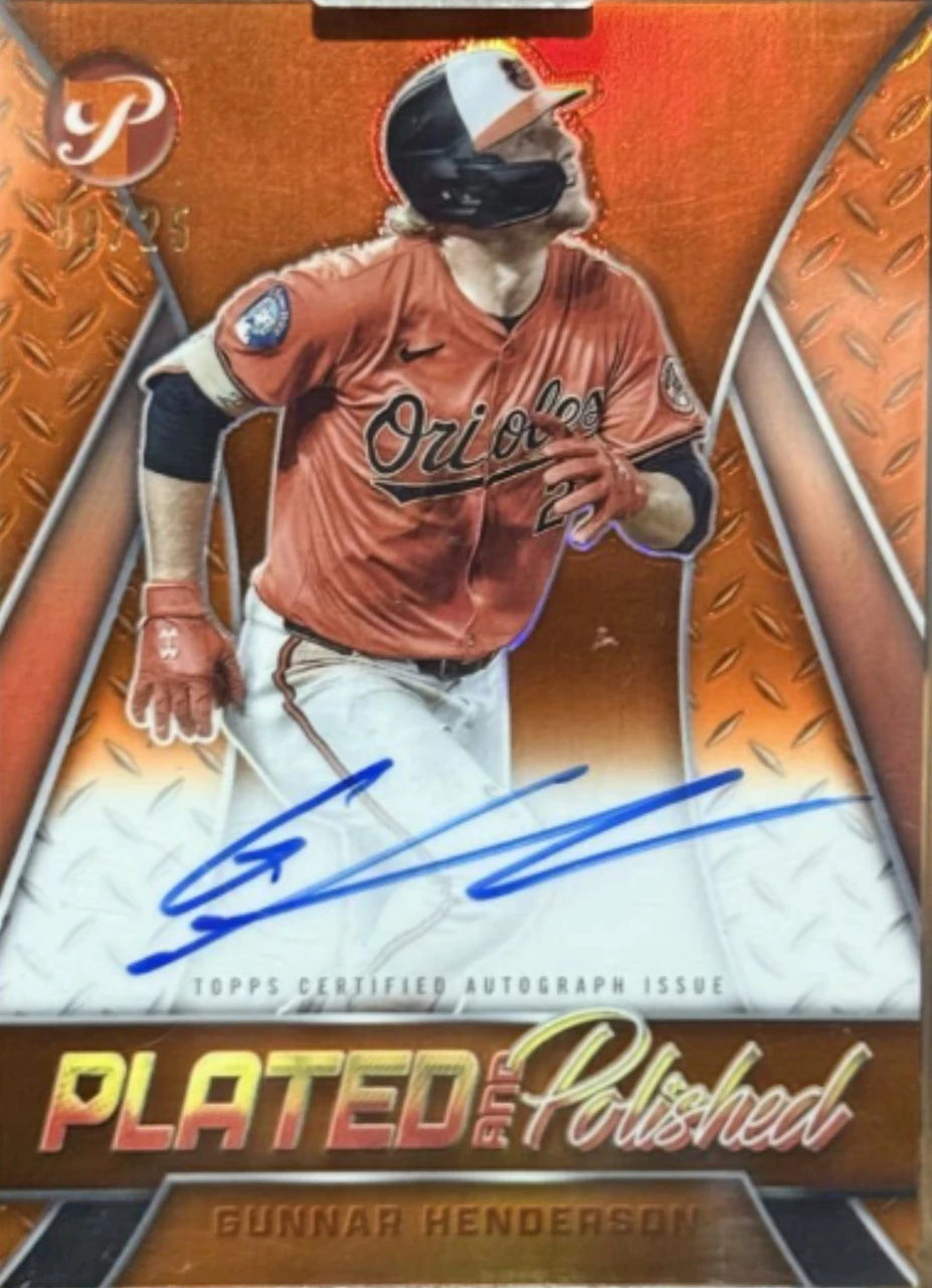 2024 Topps Pristine Gunnar Henderson Plated and Polished Autograph