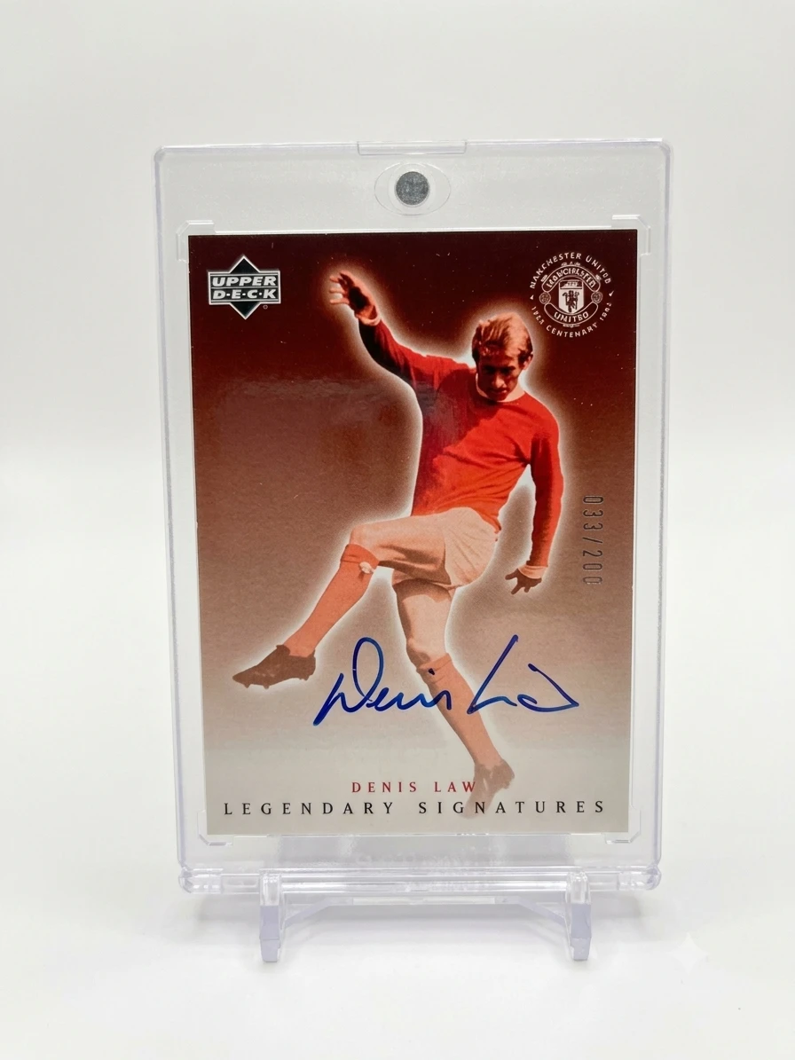 2002 UPPER DECK Manchester United LEGENDS DENIS LAW LEGENDARY SIGNATURES / 200