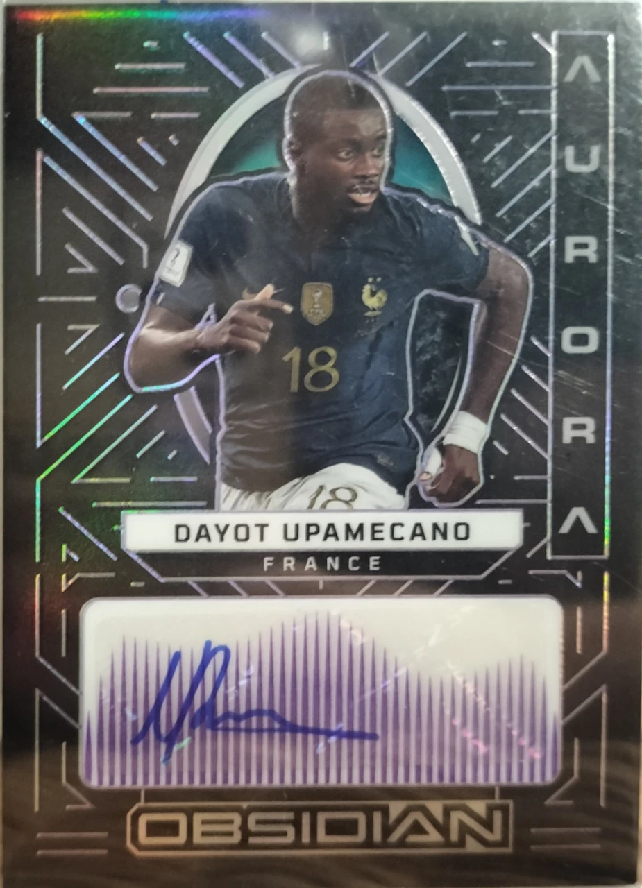 2022-23 Panini Obsidian Aurora Autographs Dayot Upamecano　/50
