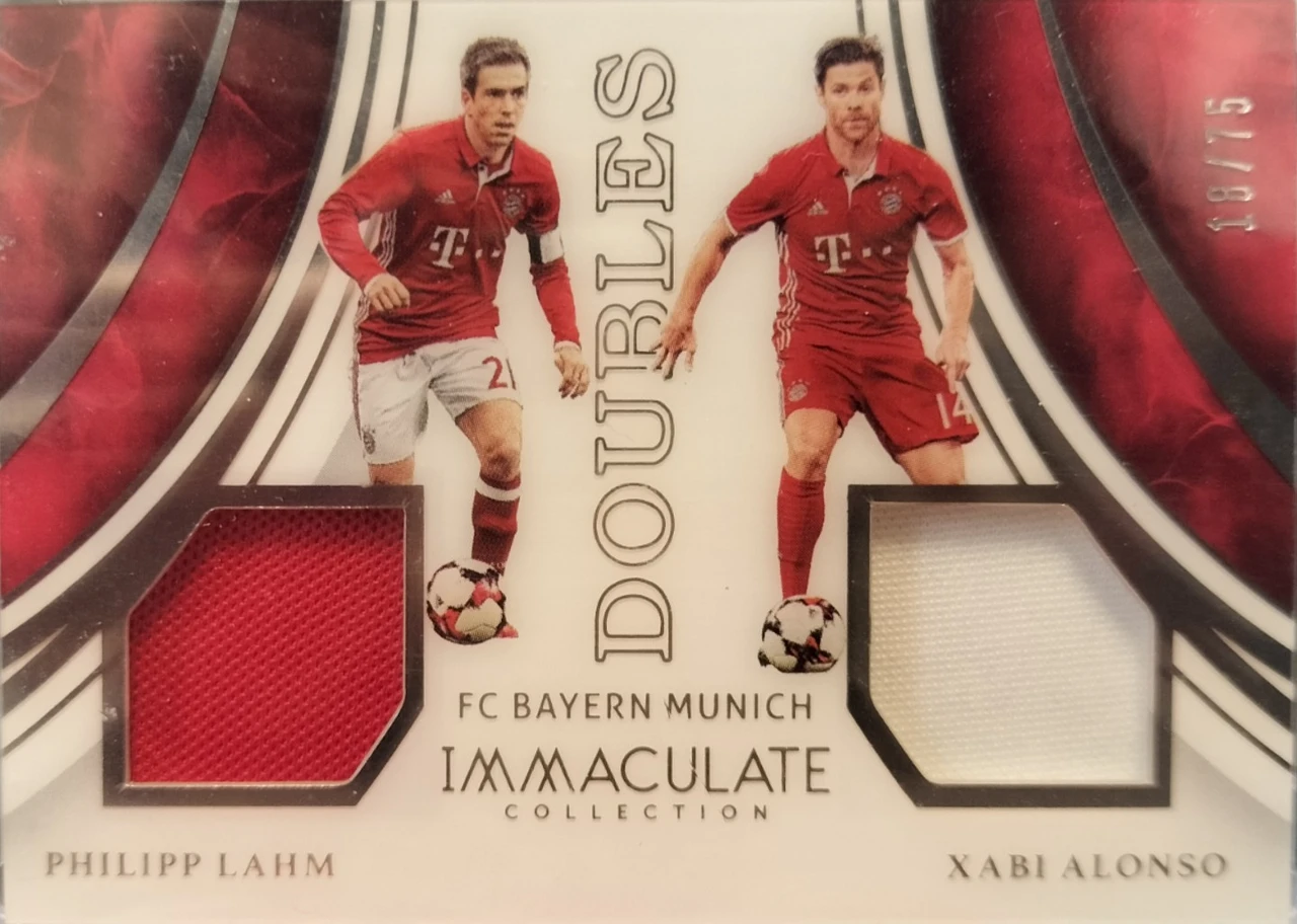 2017 Panini Immaculate Collection Doubles Philipp Lahm / Xabi Alonso　/75