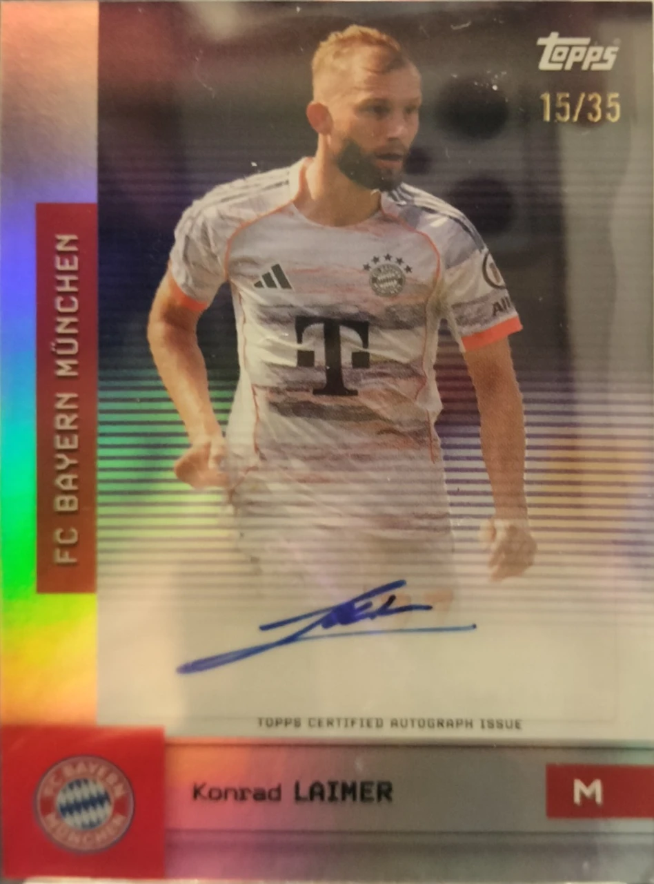 2025/26 Topps FC Bayern München Konrad Laimer Autograph /35