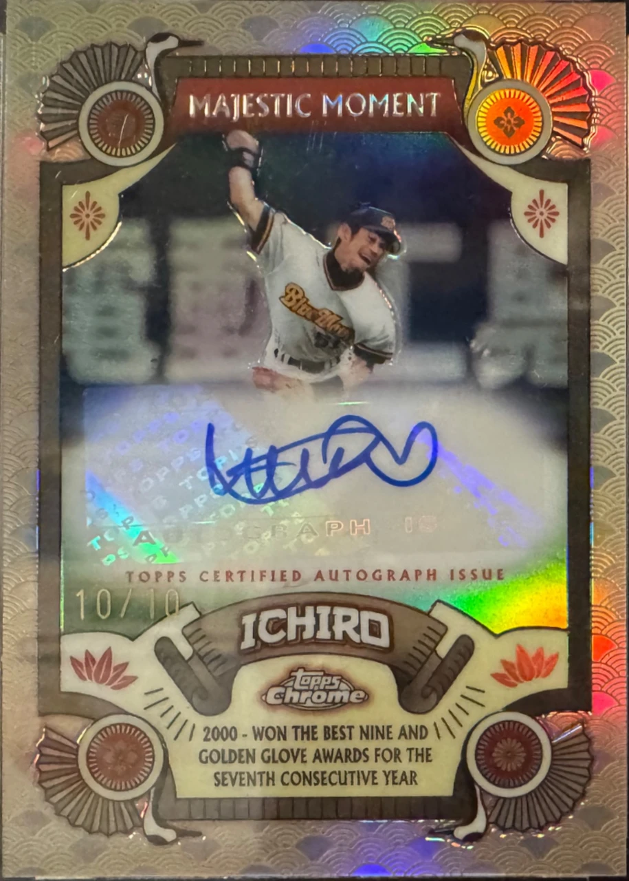 2024 Topps Chrome Ichiro Majestic Moment Autograph 10/10