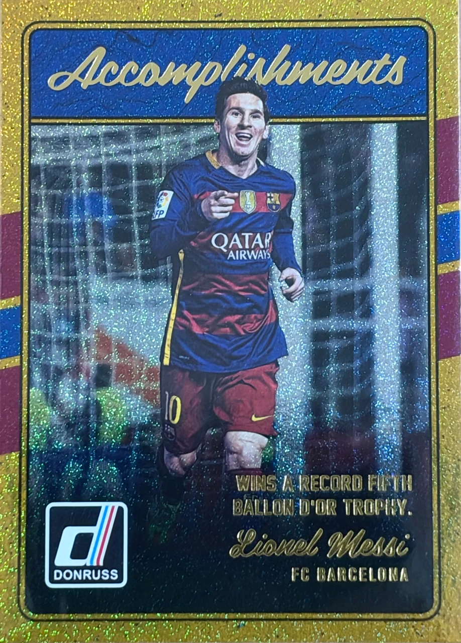 2016 Donruss Accomplishments Lionel Messi