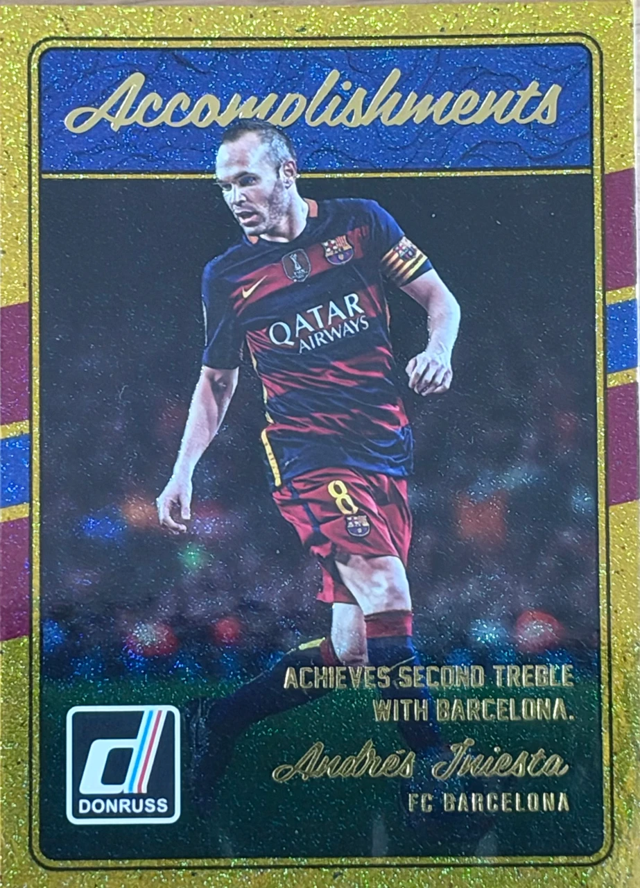 2016-17 Donruss Accomplishments Andres Iniesta