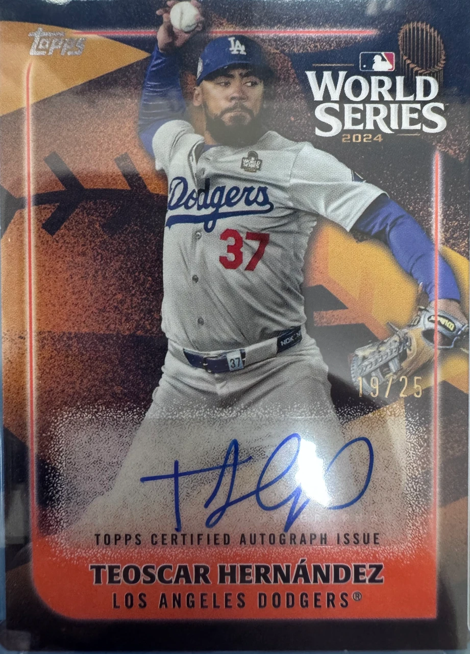 2024 Topps World Series Teoscar Hernández Autograph