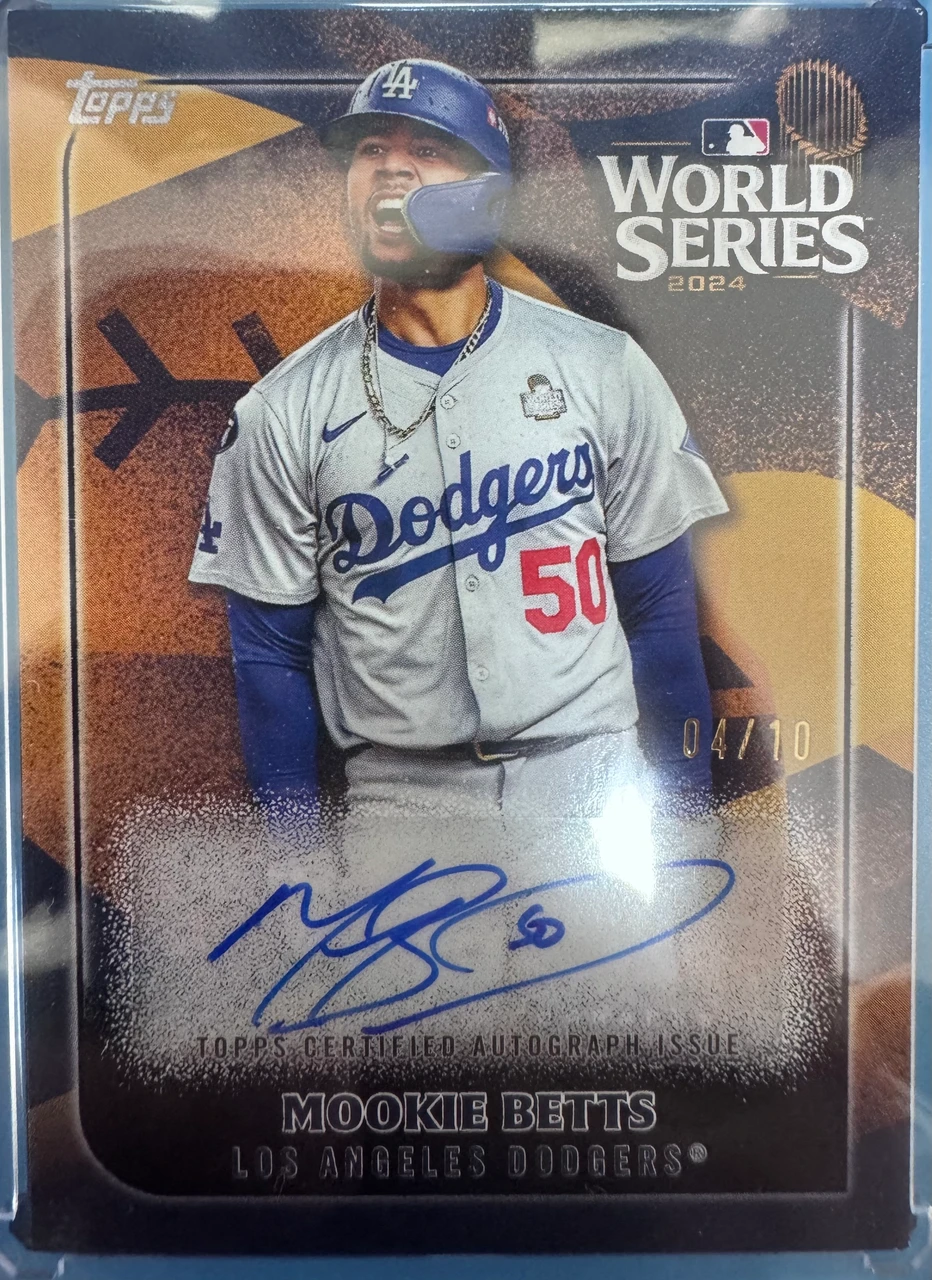 2024 Topps World Series Mookie Betts Autograph